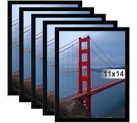 BESCRCL 11x14 Picture Frame Wall Hanging Photo Frame, Black, 5 Pack