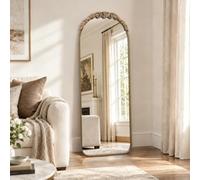 Besdomus Vintage Full Length Mirror: 53x142cm Large Gold Floor Mirror | Traditional Ornate Antique for Living Room/Bedroom/Cloakroom/Entryway - Ideal for Home Interior Upgrade