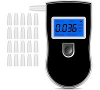 beseloa Alcohol Breathalyzer, Professional Breathalyser Blood Tester Portable Alcohol Breath Tester with LCD Digital Screen, High Accurate BAC Alcohol Breathalyzer with 20Pcs Mouthpieces