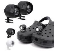 beseloa Croc Lights, 2Pcs LED Croc Headlights with IPX5 Waterproof, Croc Torch for Walking, Cycling, Running at Night, 3 Light Modes Headlights, Lasting 8 Hours, Shoe Charms for Adults, Kids