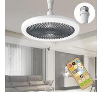 beseloa LED Ceiling Fan with Lights,E27 30W Ceiling Light with Fan and Remote,1/2/4H Timing,3 Color Dimmable LED,3 Speeds Led Ceiling Fans for Bedroom Living Room Dorm[Energy Class A+++]