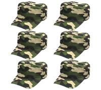 Besforta 6Pcs Cadet Army-Military Decorations Cap, Birthday Army Party Hat, Bulk Camo Costume Favors