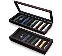 Besforu Watch Band Organizer - Holder Case for Men or Women, Wooden Storage Box Compatible with Apple Watch Bands and Accessories (Ebony Veneer, 8 Slot)