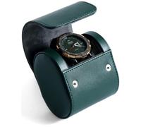 Besforu Watch Roll Travel Case for Men and Women with Suede Lining Watch Display Box Single Watch Storage and Organizer (Green)