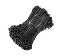 Beshine Black Cable Ties, 100mm x 2.5mm, Pack of 500, 4" Tie Wraps - Self Locking Small Nylon Zip Ties for Home Office Garage and Workshop