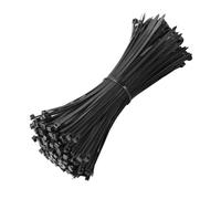 Beshine Black Cable Ties, 200mm x 3.6mm, Pack of 200, 8" Tie Wraps - Self Locking, Strong Nylon Zip Ties for Home Office Garage and Workshop