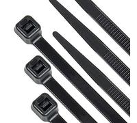 Beshine Black Cable Ties, 300mm x 7.6mm, Pack of 100, 12" Premium Tie Wraps - Self Locking, Heavy Duty Nylon Zip Ties for Home Office Garage and Workshop