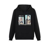 Beside Cosateone A Silent Voice Ishida Shouya Nishimiya Shouko Mens Funny Unisex Sweatshirts Graphic Print Hooded Black Sweater M