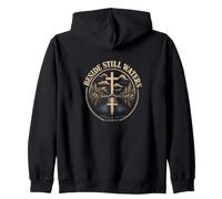 Beside Still Waters Psalm 23:2 Christian Faith Zip Hoodie