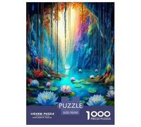 Beside The Lotus Pond 1000 Piece Jigsaws for Adults Educational Games Birthday Gifts for Women And Man Art Colorful DIY Craft 70x50cm/1000pcs