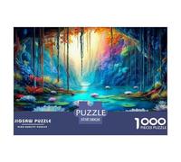 Beside The Lotus Pond 1000 Pieces Jigsaw Puzzles for Adults Educational Games Birthday Gifts for Women And Man Art Colorful DIY Craft 38x26cm/1000pcs