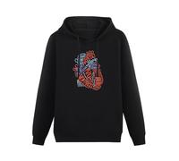 Besiege Heart Specialist Anatomy Doctor Medical Biology Giftt Hoodies Pullover Hoody Black Sweatershirt M