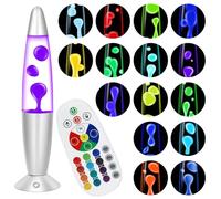 Besight Liquid Motion Lamp 13.5'' with 17 Colour Changing and Remote Control for Adults Kids Sensory Relaxing Mood Night Light for Bedroom Office Decoration Gift for Valentine's Day Birthday
