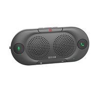 Besign BK06 Bluetooth 5.0 in Car Speakerphone with Visor Clip, Wireless Car Kit for Handsfree Talking, Motion Auto On, Siri Google Assistant Support, Dual 2W Speakers