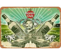 Besim Havana Club Rum Classic Vintage Metal Tin Signs for Cafe Pub Kitchen Street Home Retro Wall Decoration