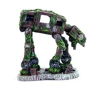 Besimple Aquarium Ornament, Resin Robot Dog Fish Tank Decoration Betta Fish Hide Cave, Fish Tank Aquarium Accessories for Betta Shrimp Turtle