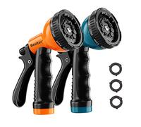 Besiter Garden Hose Nozzle Sprayer: 2 Pack 10 Watering Patterns Spray Nozzles Heavy Duty Hose Head Hose Attachment