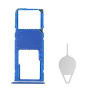 BESJMYT for Samsung Galaxy A03 Core Sim Card Tray Replacement (Single SIM Version) Blue Card Tray Slot Holder Bracket Adapter with Needle Ejector for A03 Core SM-A032F