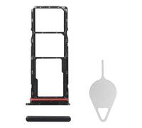 BESJMYT for Samsung Galaxy A05 Sim Card Tray Replacement (Single SIM Version) Black Card Tray Slot Holder Bracket Adapter with Needle Ejector for A05 SM-A055F