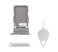 BESJMYT for Samsung Galaxy S21 5G Sim Card Tray Replacement (Single SIM Version) Phantom White Card Tray Slot Holder Bracket Adapter with Needle Ejector for S21 5G SM-G991U SM-G991U1