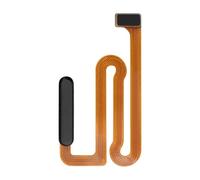 BESJMYT Power Button and Fingerprint Sensor Flex Cable Replacement for Samsung Galaxy A12 Flex Cable Side Power On/Off Switch Control Button Connector Repair Parts SM-A125U SM-A125U1 (Black)