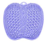 BESKAR Shower Foot Scrubber XL Larger Size Mat with Non-Slip Suction Cups - Cleans, Smooths, Exfoliates & Massages Your Feet Without Bending, Improve Foot Circulation & Cleaner Dead Skin Remover