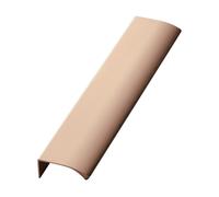 Beslag Design - Edge Straight Handle 20 cm, Brushed Copper - Brushed copper