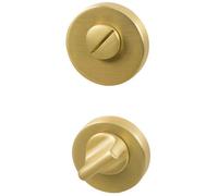 Beslag Design - WC Lock Euro Standard, Brushed Brass - Brass
