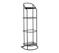 BESLAGSBODEN Black Stainless Steel Toilet Roll Holder Freestanding Bathroom Multi-Roll Holder