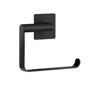 BESLAGSBODEN Black Stainless Steel Toilet Roll Holder Self Adhesive Bathroom Wall Mounted