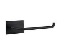 BESLAGSBODEN Black Stainless Steel Toilet Roll Holder Self Adhesive Bathroom Wall Mounted