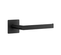 BESLAGSBODEN Black Stainless Steel Toilet Roll Holder Self Adhesive Bathroom Wall Mounted