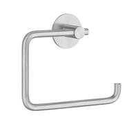 BESLAGSBODEN Brushed Stainless Steel Toilet Roll Holder Self Adhesive Bathroom Wall Mounted