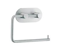 BESLAGSBODEN Brushed Stainless Steel Toilet Roll Holder Self Adhesive Bathroom Wall Mounted