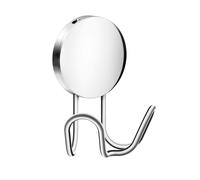 BESLAGSBODEN Chrome Stainless Steel Double Towel Hook (72 x 90mm) Self Adhesive Bathroom Wall Mounted
