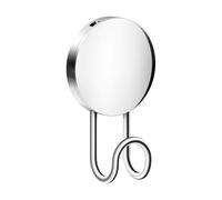 BESLAGSBODEN Chrome Stainless Steel Single Towel Hook (55 x 90mm) Self Adhesive Bathroom Wall Mounted