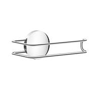 BESLAGSBODEN Chromed Stainless Steel Toilet Roll Holder Self Adhesive Bathroom Wall Mounted