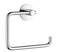 BESLAGSBODEN Chromed Stainless Steel Toilet Roll Holder Self Adhesive Bathroom Wall Mounted