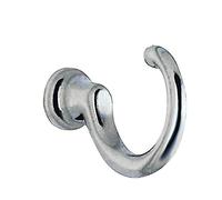 Beslagsboden Classic Loop Hook, zinc, Silver, 4.1 x 1.5 x 4.2 cm