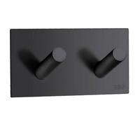 Beslagsboden - Design Double Hook In Matt Black Stainless Steel Self-Adhesive