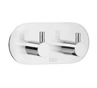 Beslagsboden - Design Double Towel Hook In Polished Stainless Steel Self-Adhesive
