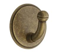 Beslagsboden - Design Single Hook In Antique Brass Finish Self-Adhesive