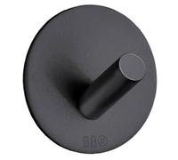 Beslagsboden - Design Single Hook In Matt Black Stainless Steel Self-Adhesive