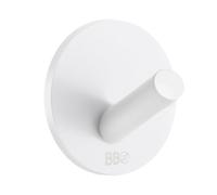 Beslagsboden - Design Single Hook Mini In Matt White Stainless Steel, 4 Pcs