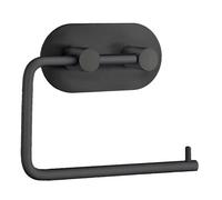 Beslagsboden - Design Toilet Roll Holder In Matt Black Stainless Steel Self-Adhesive