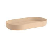 Beslagsboden Freestanding Sand Soap Dish 18 X 9.5Cm (7" X 3.7") Smooth Plastic Soap Tray For Bath Sink Shower Bathroom