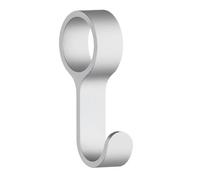 Beslagsboden - Hook For Hat Or Hook Rack. Matt Grey Aluminium. Pair.