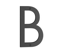 BESLAGSBODEN House Letter B in Matt Black NORDIC Series, Height 160 mm.