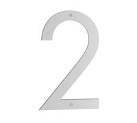 BESLAGSBODEN House Number 2 in Matt Grey NORDIC Series, Height 230 mm.