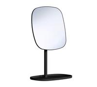 Beslagsboden Matt Black Make Up Mirror 192X192mm Freestanding With Tray 7X Magnification Vanity Bathroom Mirror